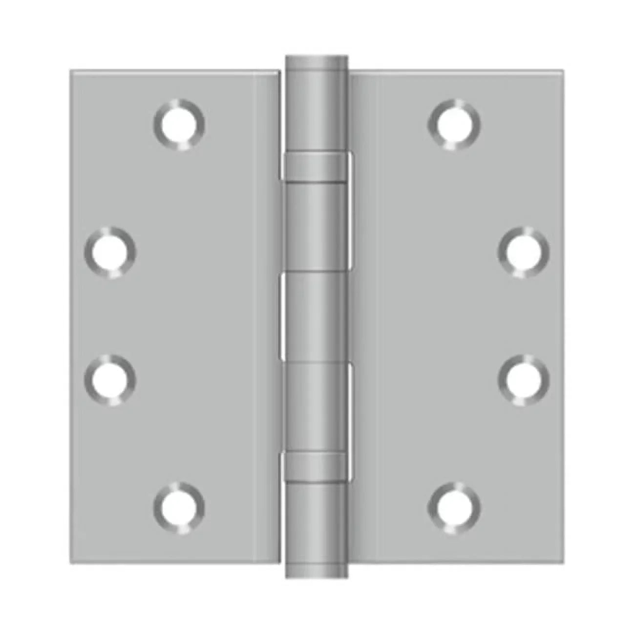 4.5 x 4.5 in. 2BB Square Stainless Steel Hinge, Brushed Stainless