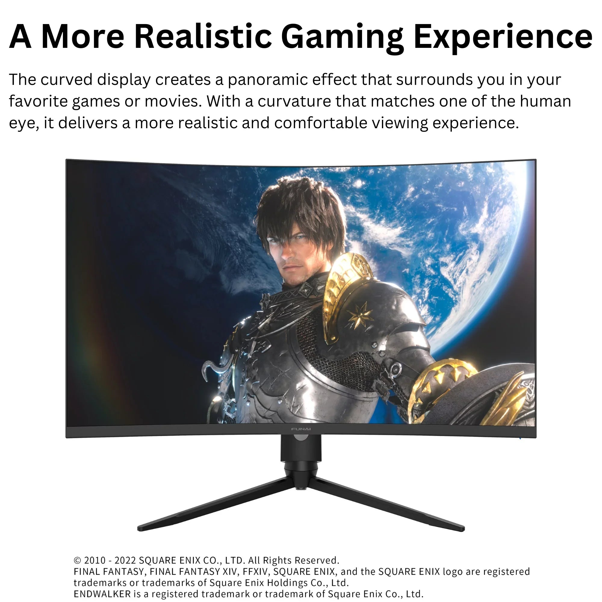 Funai 32" FHD Curved 240Hz, 1ms, HDR, VA, AMD FreeSync™ Premium Enabled Gaming Monitor (FGM-32C545)