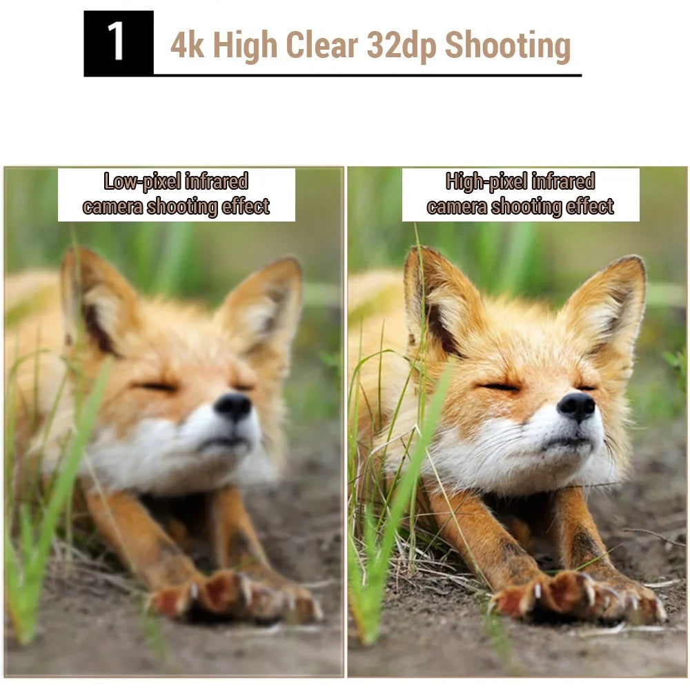 Camera, Trail Cameras for Wildlife , 4K Photo Trap, IP66 Waterproof