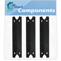 3-Pack BBQ Grill Heat Shield Plate Tent People Parts for Charmglow 810-7440-F - Compatible Barbeque Porcelain Steel Flame Tamer, Flavorizer Bar, Vaporizer Bar, Burner Cover 17 3/4"