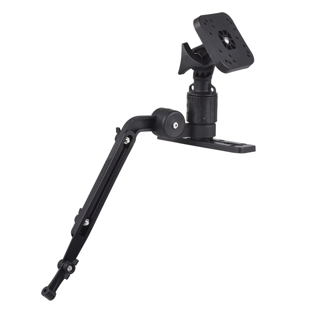 Tomshoo Durable Kayak Boat Transducer Mounting Arm, Fish Finder Mount Base Adapter, 360 Degree Swivel