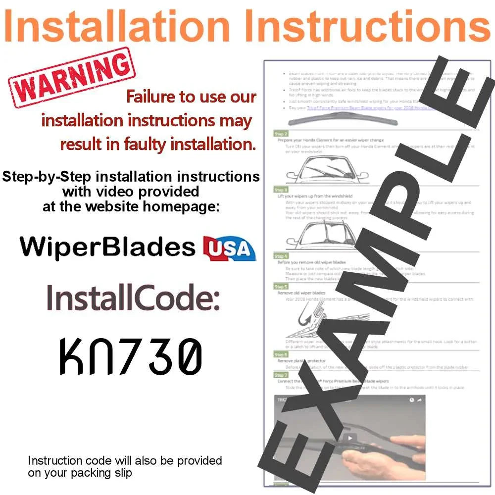 2019 Mitsubishi Mirage G4 Wiper Blades (Set of 2)