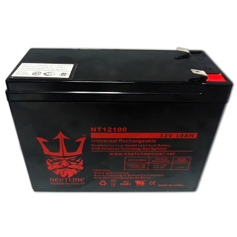 EVO 300 12V 10Ah SLA Gentlemen Electric Scooters Battery by Neptune - 2 Pack