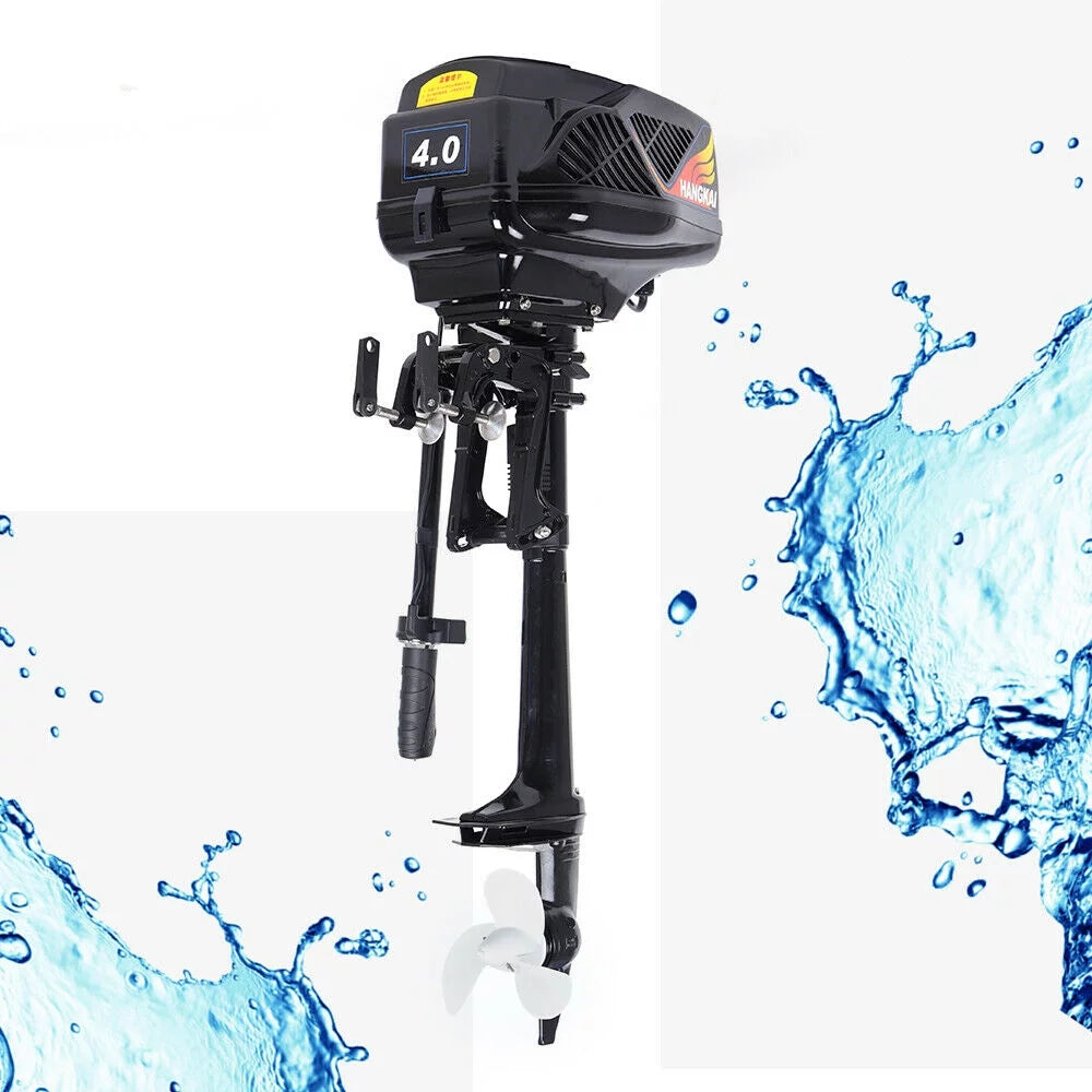 Miumaeov Outboard Motor Electric Boat Engine 4HP 48V 1000W Heavy Duty Outboard Fishing Boat Motor Engine Outboard CDI Mount Electric Outboard Motor for Inflatable Boats Fishing Boats