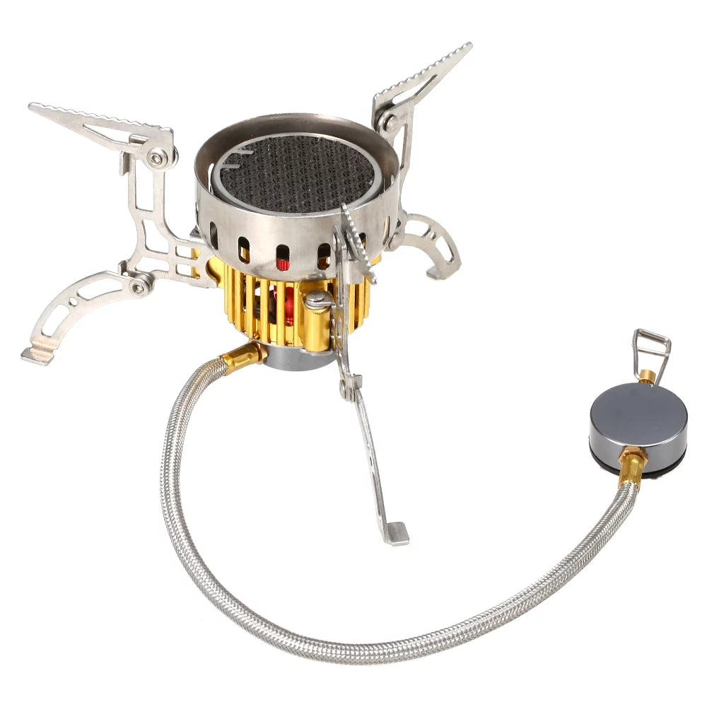 Dcenta Outdoor Infrared Camping Ultralight Portable Furnace Collapsible Windproof Gas for Cookout Picnic Hiking Backpacking