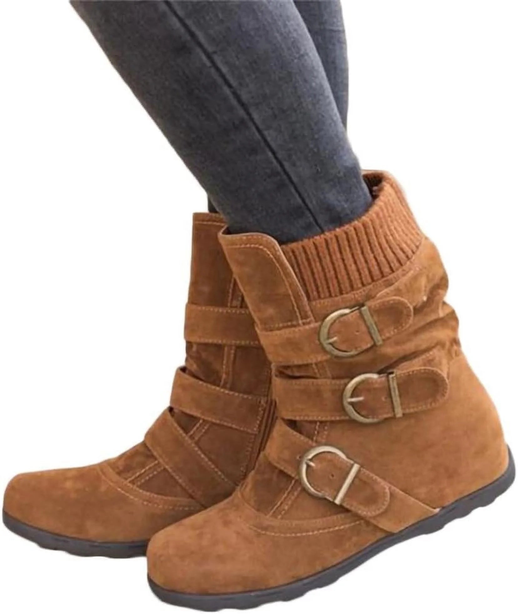 People Classic Boots Gentlemen Warm Snow Boots Flat Plush Casual Ladies Shoes Plus Size Autumn Winter Outdoor Booties