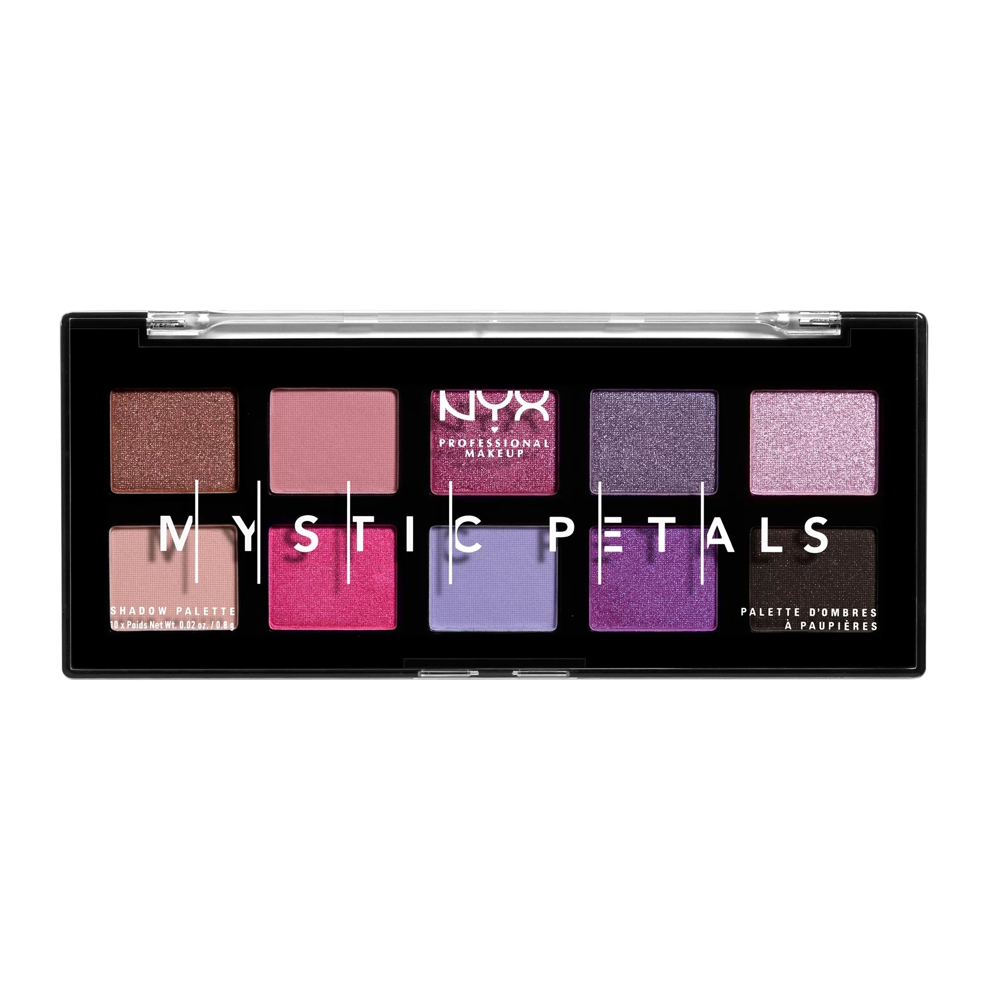 NYX Professional Makeup Mystic Petals Eyeshadow Palette, Midnight Orchid