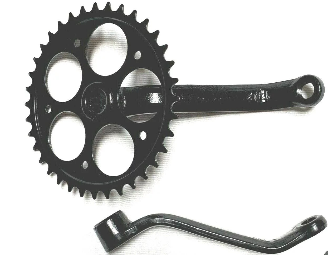 BGF Midnight 80cc Gas Engine Motor Bike- 3pc Wider Pedal Crank Arm (1.25" Bearing Cup)