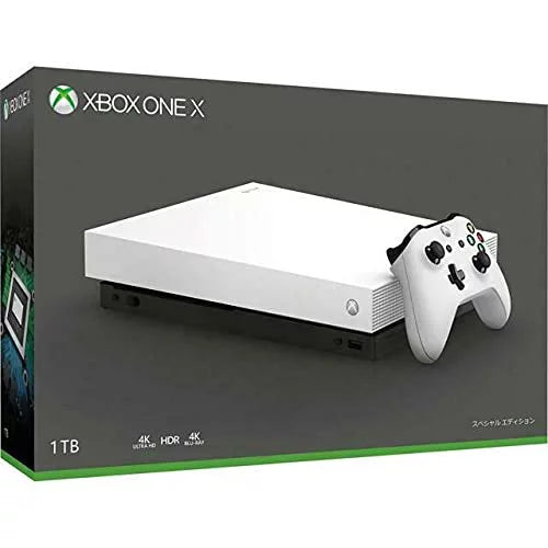 Microsoft Xbox One X 1TB Gaming Console White with HDMI Cleaning Kit