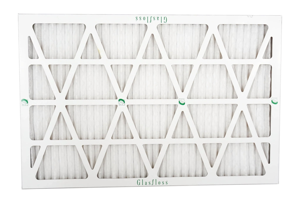Glasfloss 20x30x1 - MERV 10 -Qty:12 - Furnace Air Filter - Made in USA (Actual Size: 19.5 x 29.5x7/8 inch)