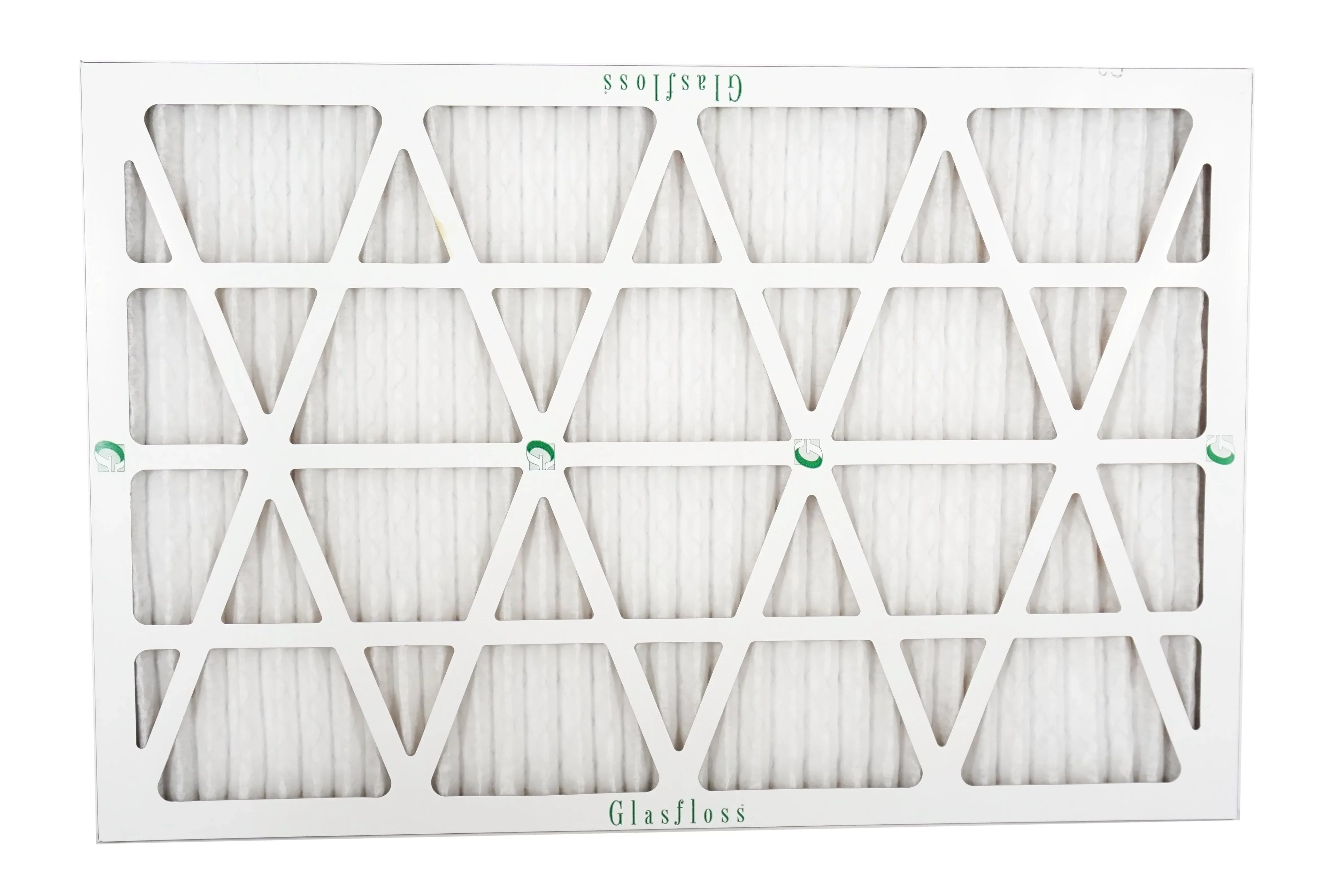 Glasfloss 20x30x1 - MERV 10 -Qty:12 - Furnace Air Filter - Made in USA (Actual Size: 19.5 x 29.5x7/8 inch)