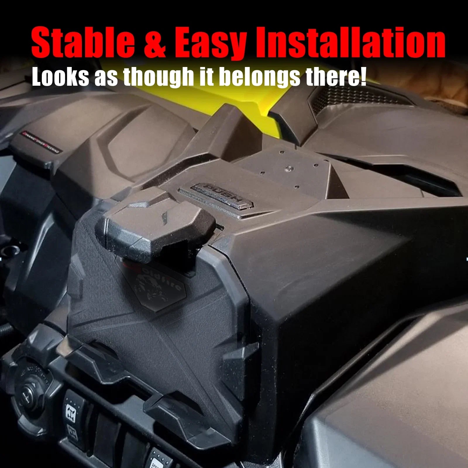 GFYSHIP UTV Electronic Device Tablet Phone Holder For 2019-2022 Can AM Maverick Sport Trail Commander 2021-2022 Storage Box Organizer