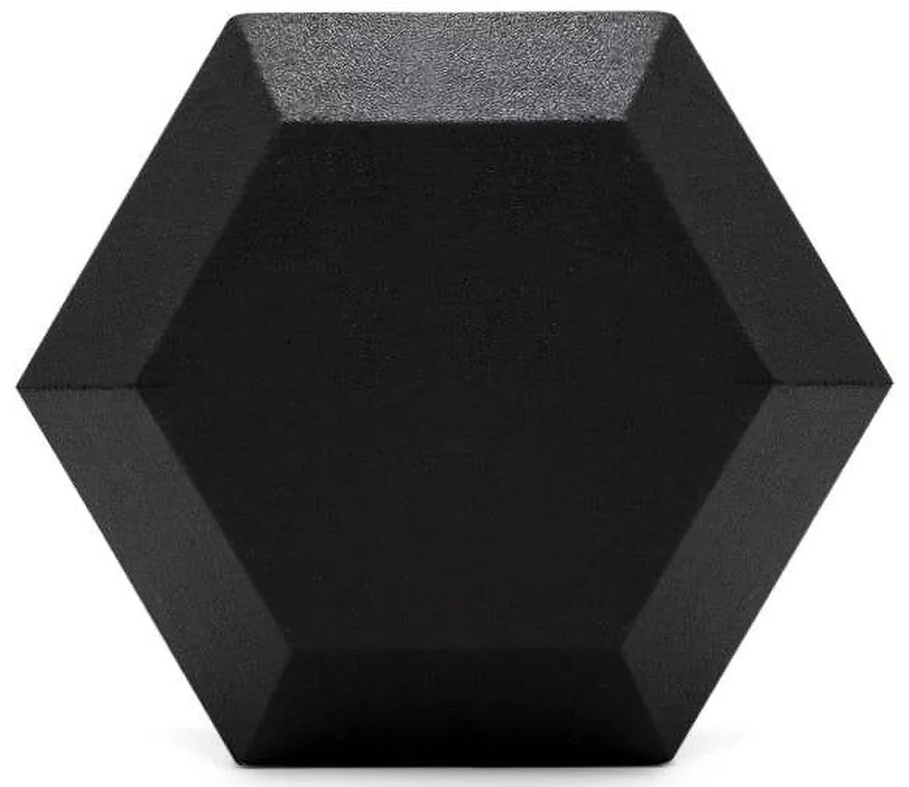 French Fitness Rubber Coated Hex Dumbbell 120 lbs (New)