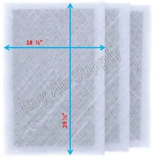 RayAir Supply 20x32 Dynamic Air Cleaner Individuals Filter Pads 20x32 Refills (3 Pack)