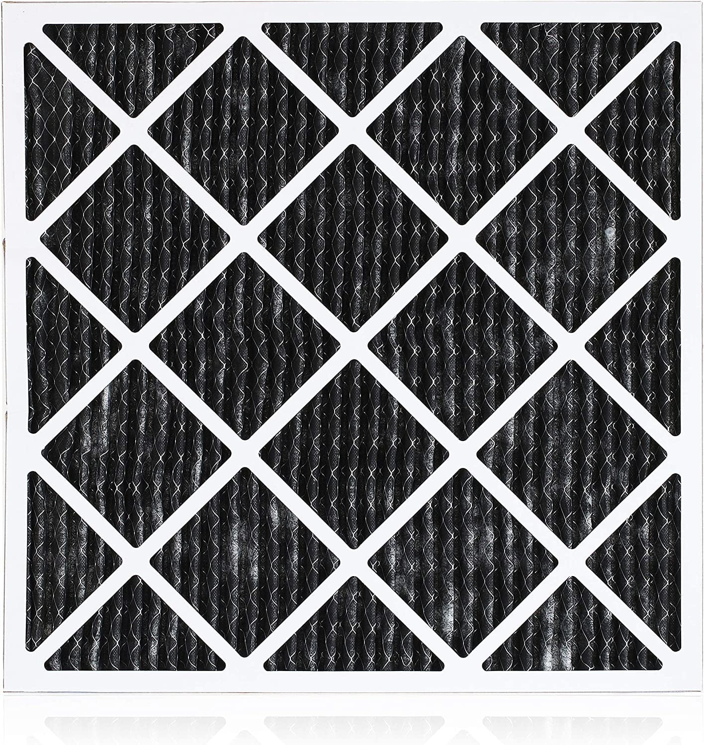 Filterbuy 20x23x1 MERV 8 Odor Eliminator Pleated HVAC AC Furnace Air Filters with Activated Carbon (1-Pack)