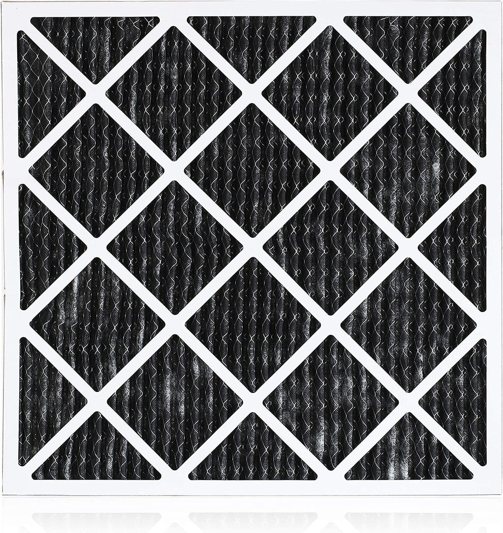 Filterbuy 20x24x1 MERV 8 Odor Eliminator Pleated HVAC AC Furnace Air Filters with Activated Carbon (5-Pack)
