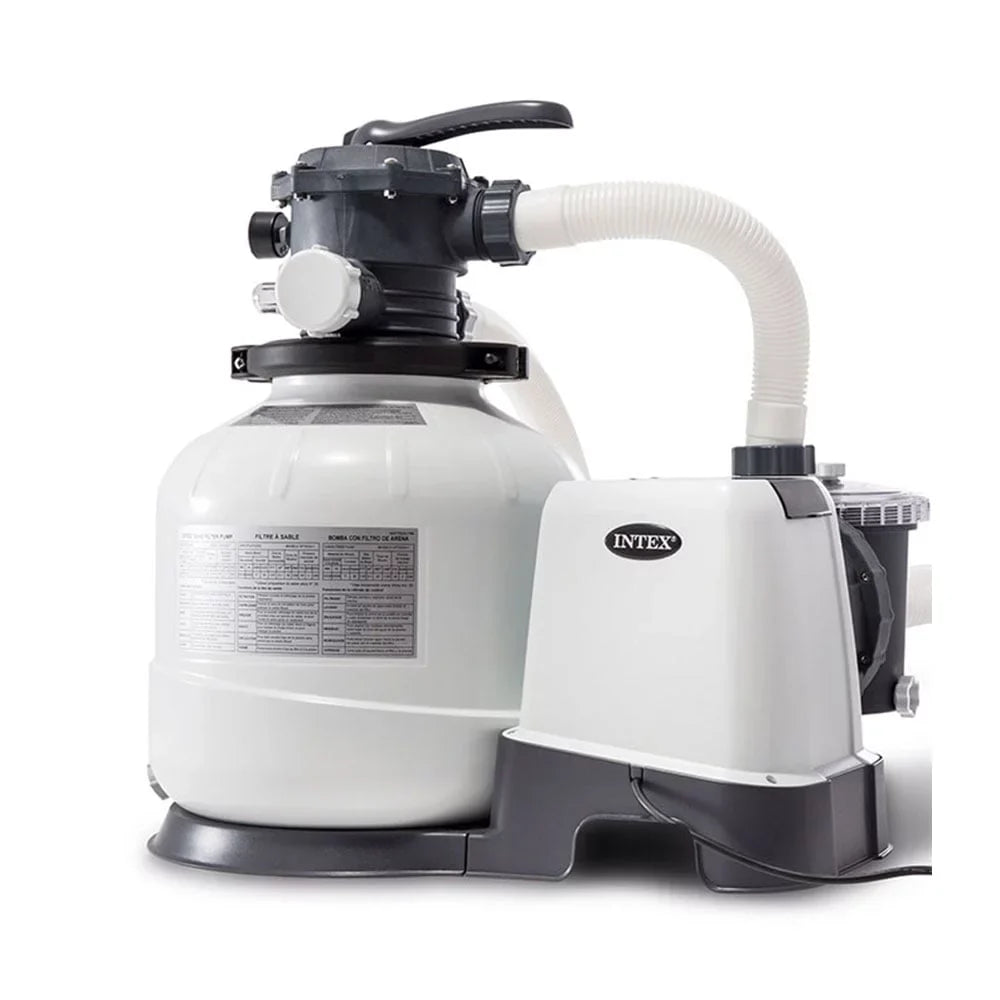 Intex Above Ground Pool Sand Filter Pump Bundled w/ Intex Automatic Skimmer