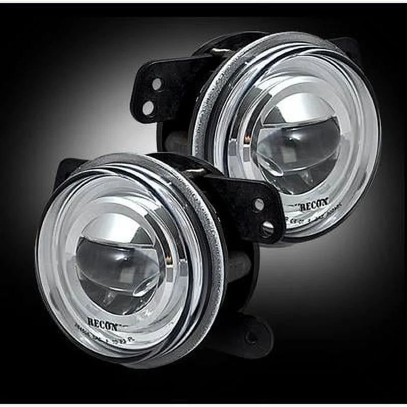 RECON 264506CL Jeep For 07-15 JK Wrangler LED Fog Lights 2-Piece Set Clear