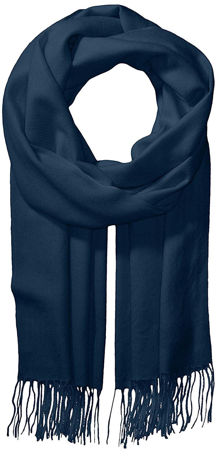 La Fiorentina People Soft Twill Cashmere Scarf, Navy, One Size