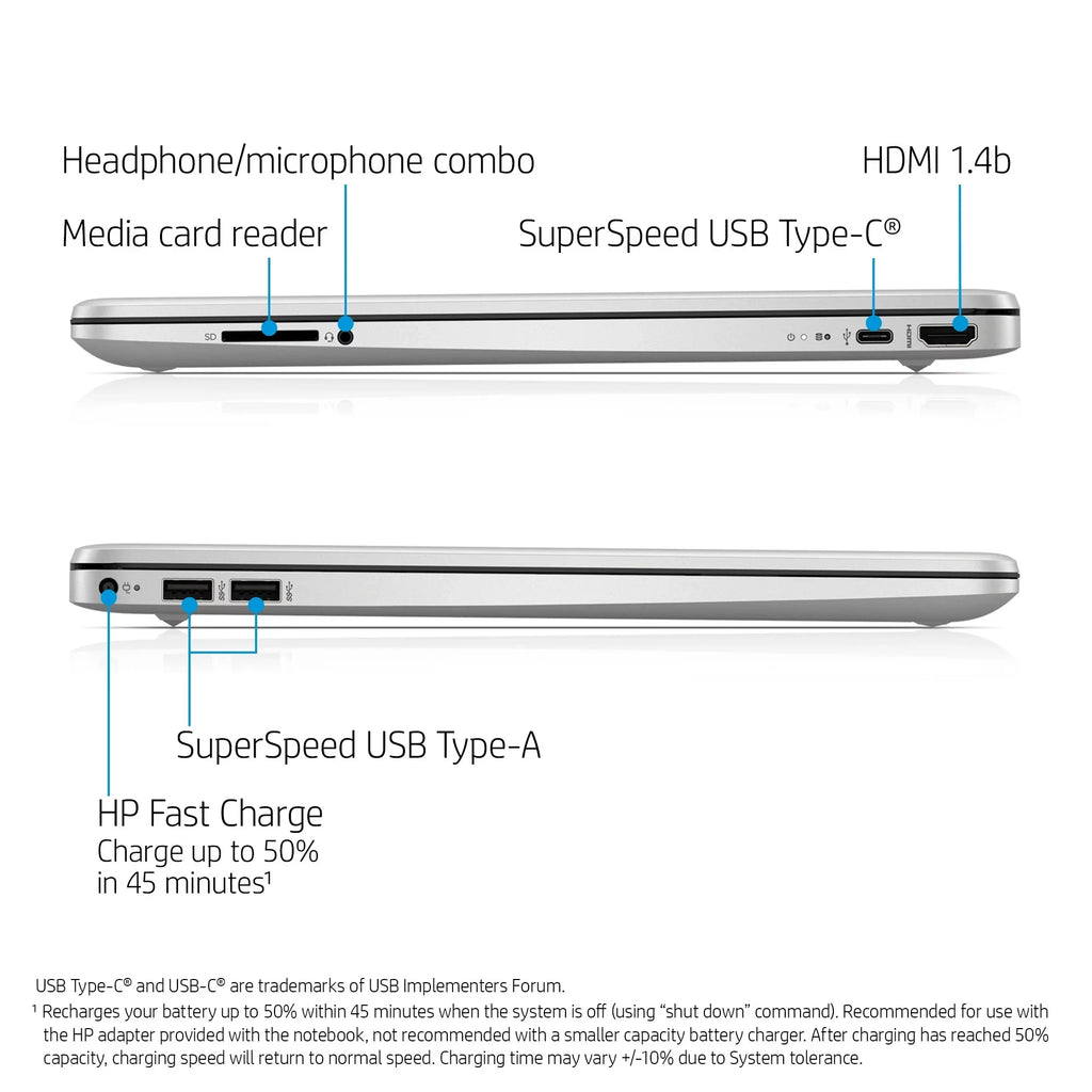 HP 15” i3-SILVER