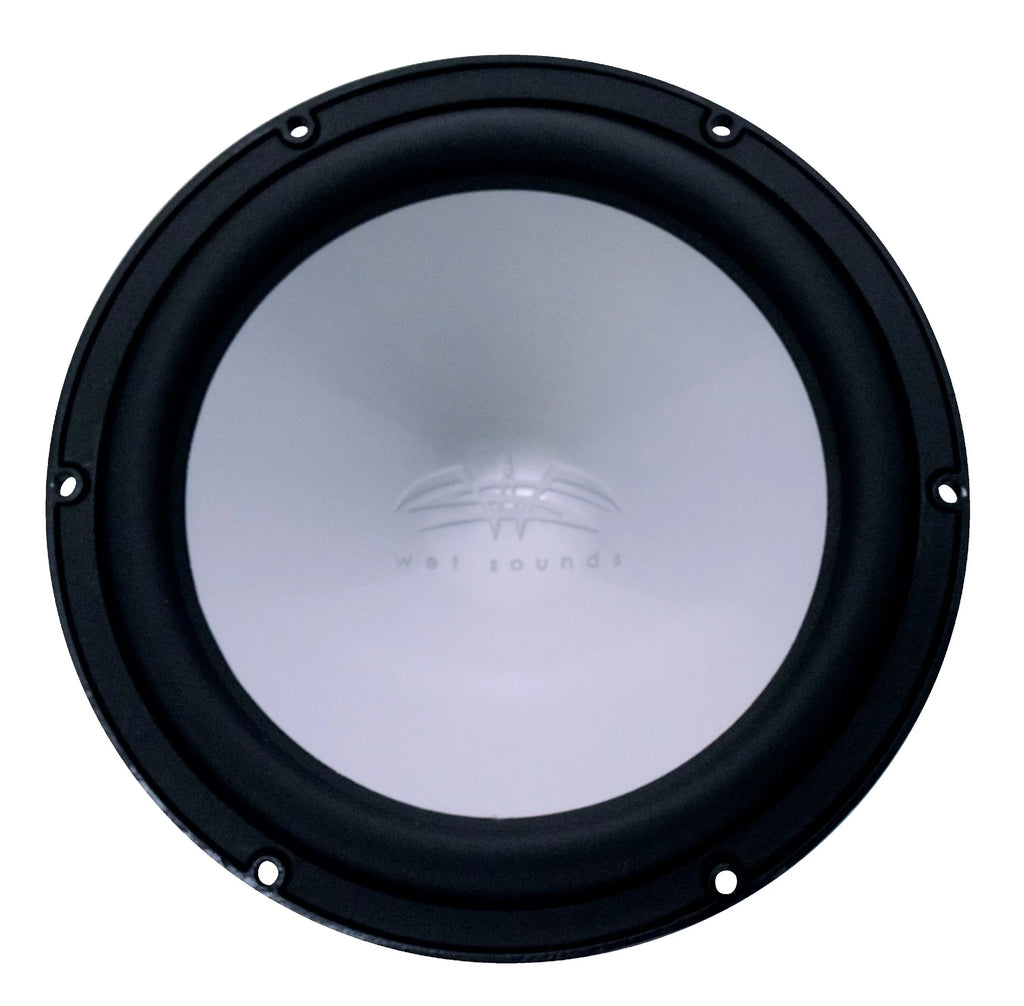 Wet Sounds REVO10 High Power S4-B Revo 10" Sub with LED Ring & Grill - Ebony Subwoofer & Dark Closed Face SW Grill