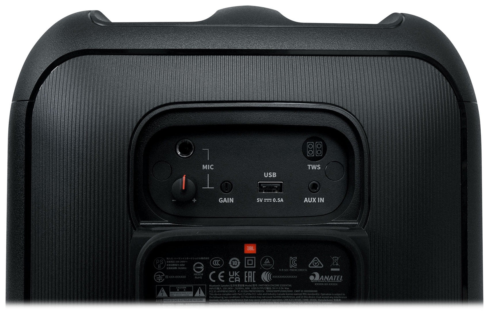 JBL Partybox Encore Essential Portable Compact Party Speaker w LED + Microphone