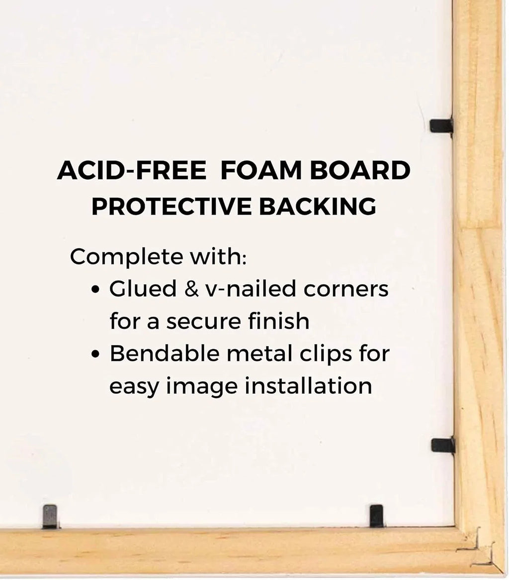 14X44 Frame Midnight Barnwood Picture Frame Includes UV Plexiglass, Acid Foam Backing Board And Hanging Hardware