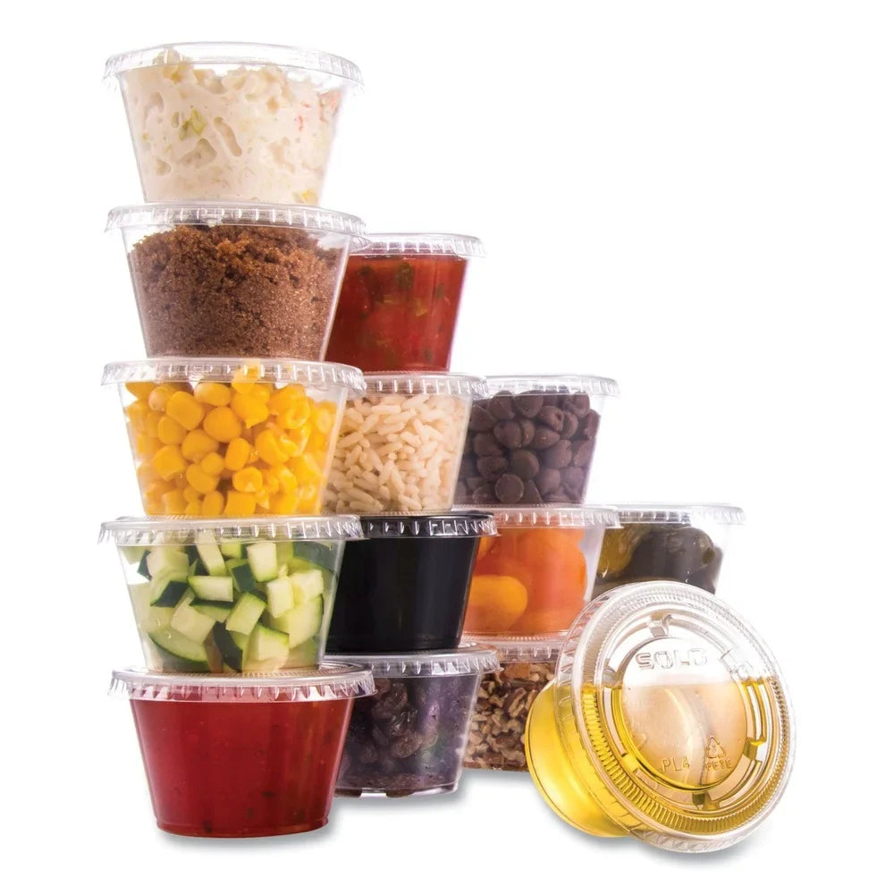 Dart 400PC Conex People 4 oz. Polypropylene Portion Containers - Clear (2500/Carton)]