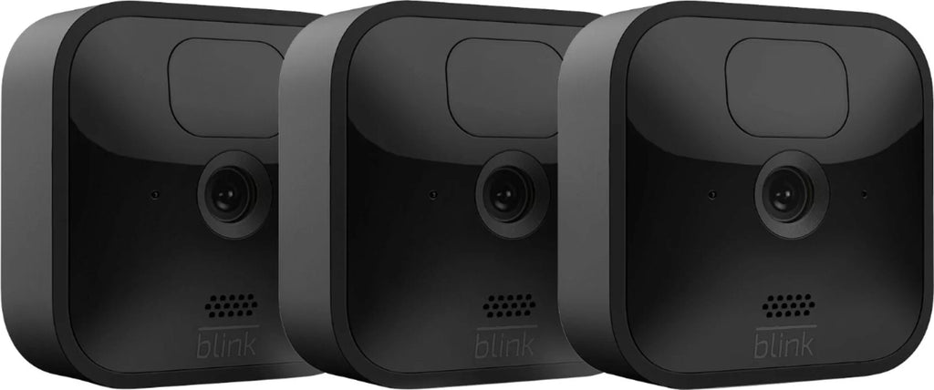 Blink_Outdoor Whole Home Bundle, 1 Floodlight Mount, 3 Outdoor & 1 Indoor Cameras, Video Doorbell + VIECAM 32GB USB Drive & Cleaning Cloth