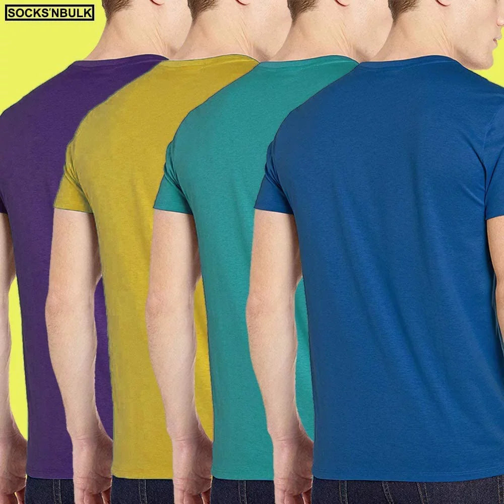 60 Pack of Bulk Individuals Cotton Crew Tshirts, Assorted Wholesale Sleeve Tee Shirts (60 Pack People Tshirts Pack A, Small)