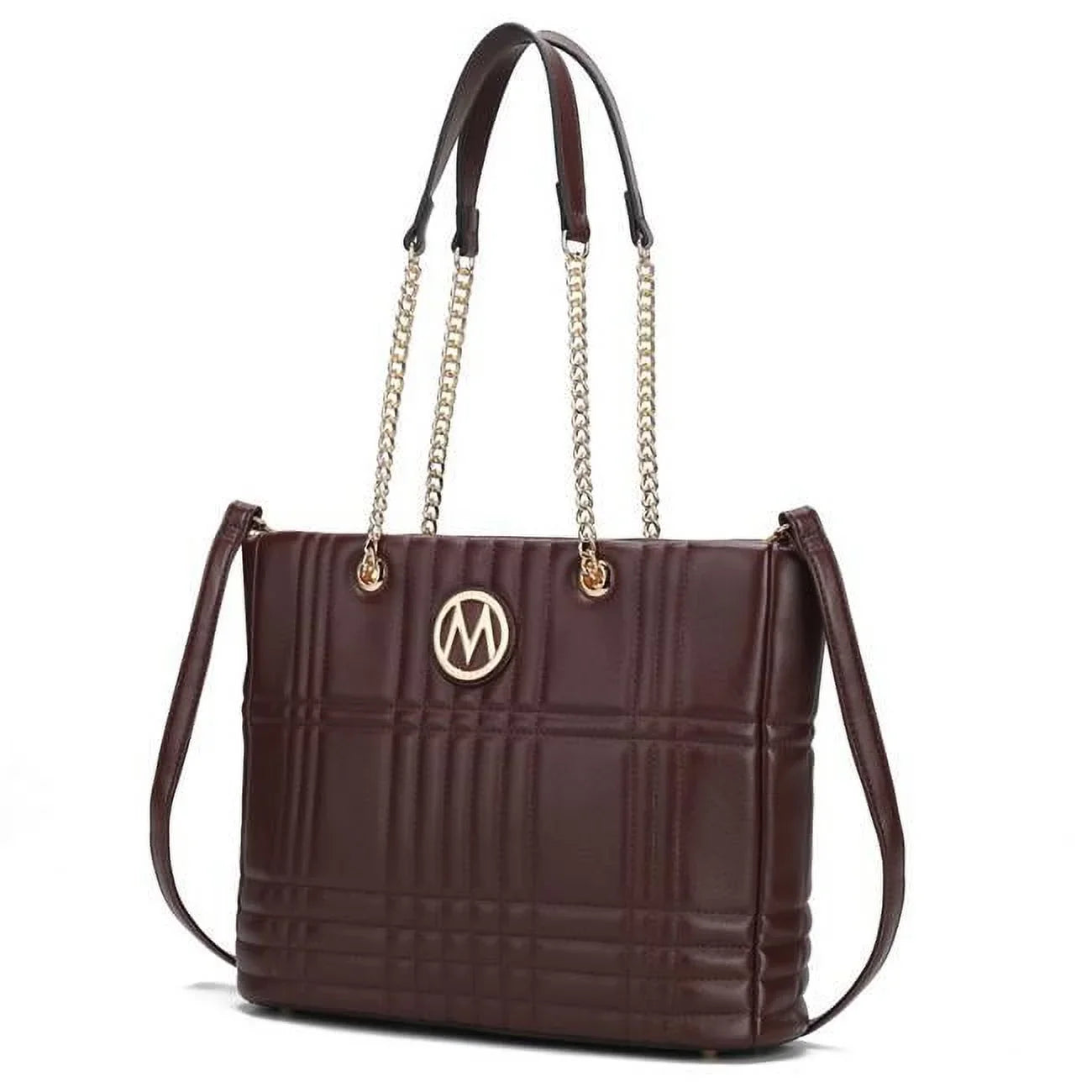 Raven Faux Crocodile-Embossed Vegan Leather Gentlemen Duffle Bag