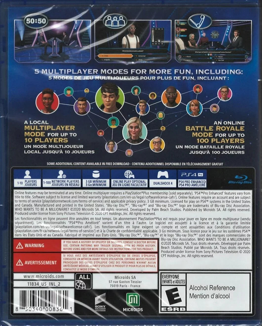 Who Wants to Be A Millionaire PS4 (Brand New Factory Sealed US Version) PlayStat-0850340008361