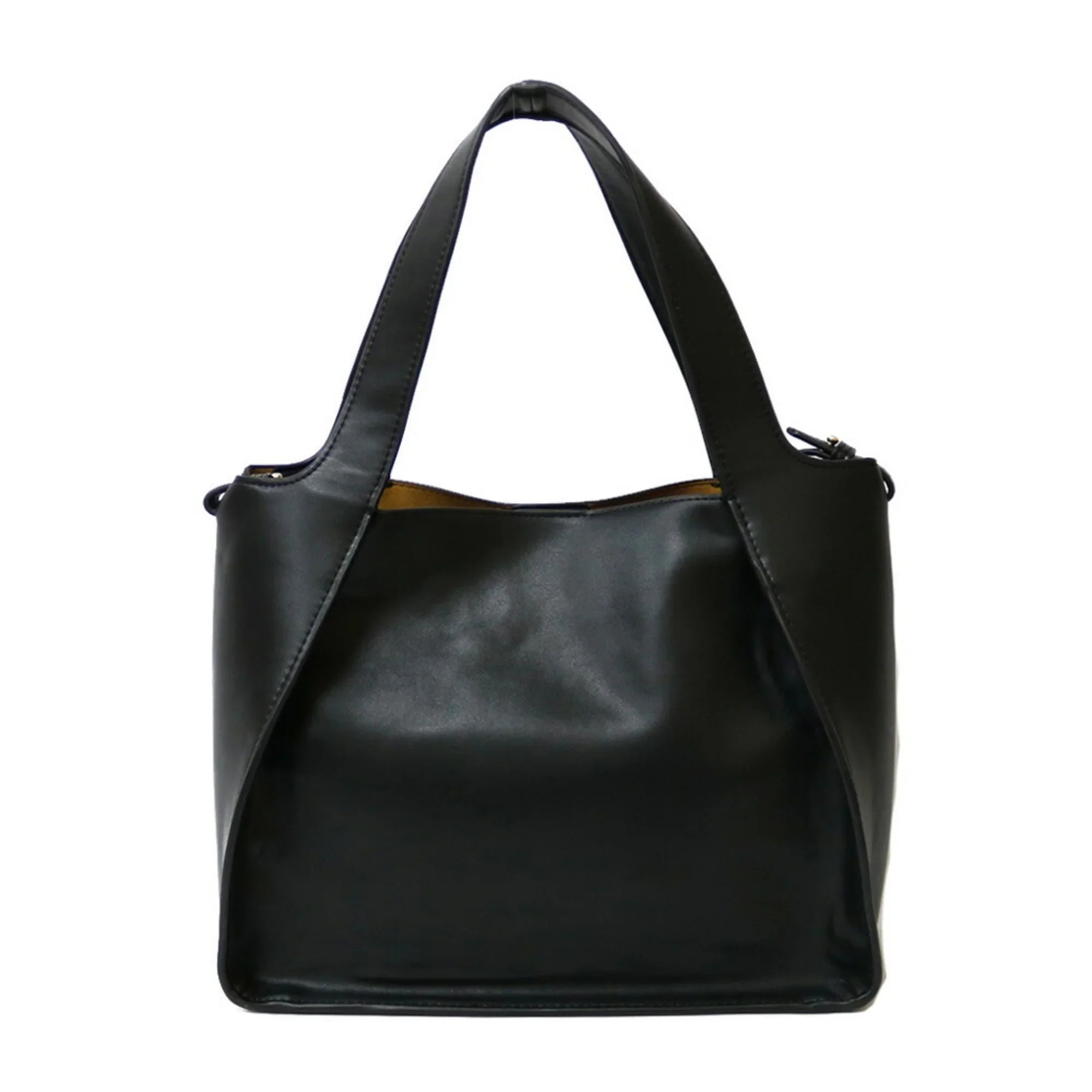 Pre-Owned Stella McCartney Shoulder Bag Polyurethane Ebony Ladies (Good)