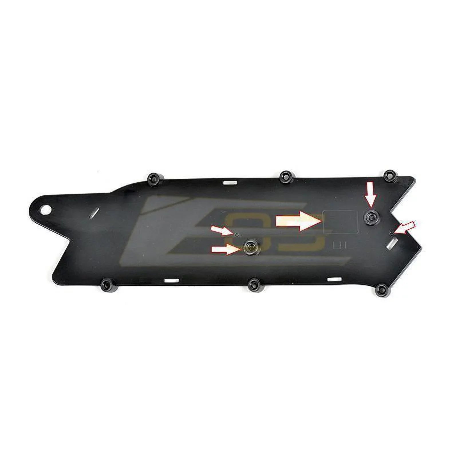 Extreme Online Store Individuals for 2014-2019 Chevrolet Corvette C7 All Models | GM Factory Z06 Style Painted Carbon Flash Metallic Front Bumper Lower Grille Cover (with Front Camera Bracket)