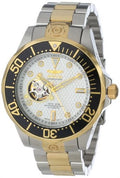 Invicta Individuals 13704 Grand Diver Automatic White Textured Face Two Tone Stainless Steel Watch
