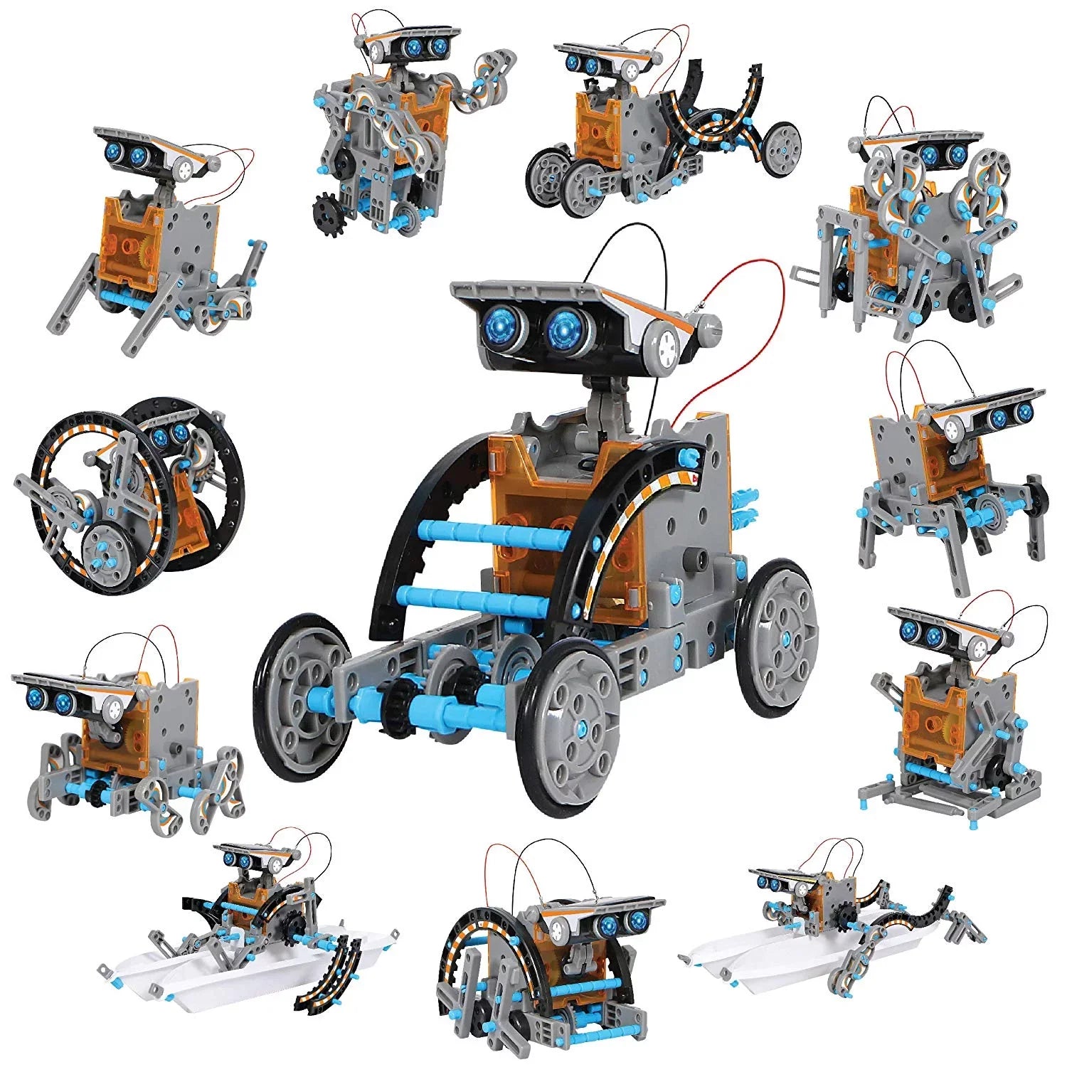 Discovery Kids Mindblown STEM 12-in-1 Solar Robot