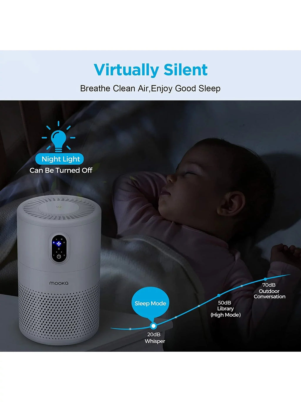 Mooka B-D02L Air Purifier - White