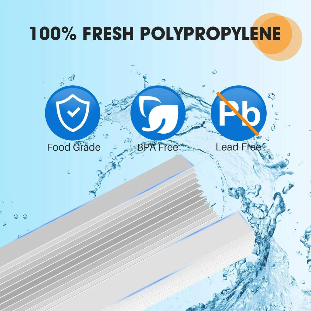 PUREPLUS 10" x 4.5" Whole House Pleated Individuals Filter for Well Water, Individuals Cartridge for GE FXHSC, Culligan R50-BBSA, Pentek R50-BB, DuPont WFHDC3001, American Plumber W50PEHD, GXWH40L, 4Pack