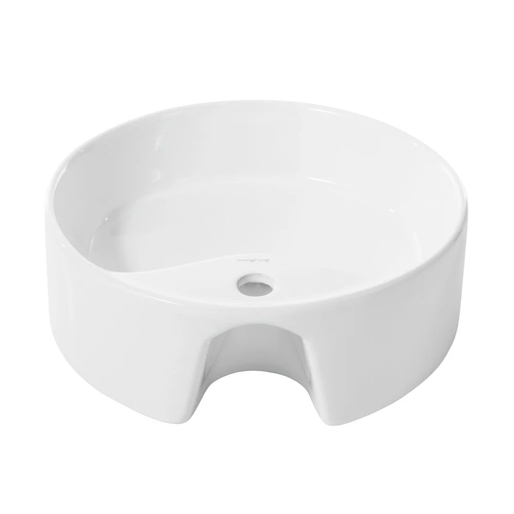 Swiss Madison Monaco Round Vessel Sink with Faucet Mount
