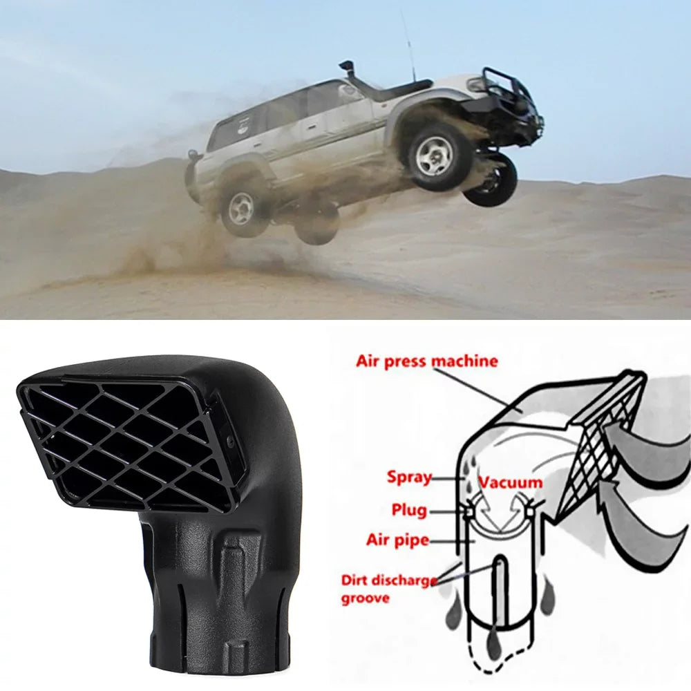 Andoer Air Ram Snorkel Heads 3.5'' Individuals for Toyoda Land Cruiser Hercules Mounted