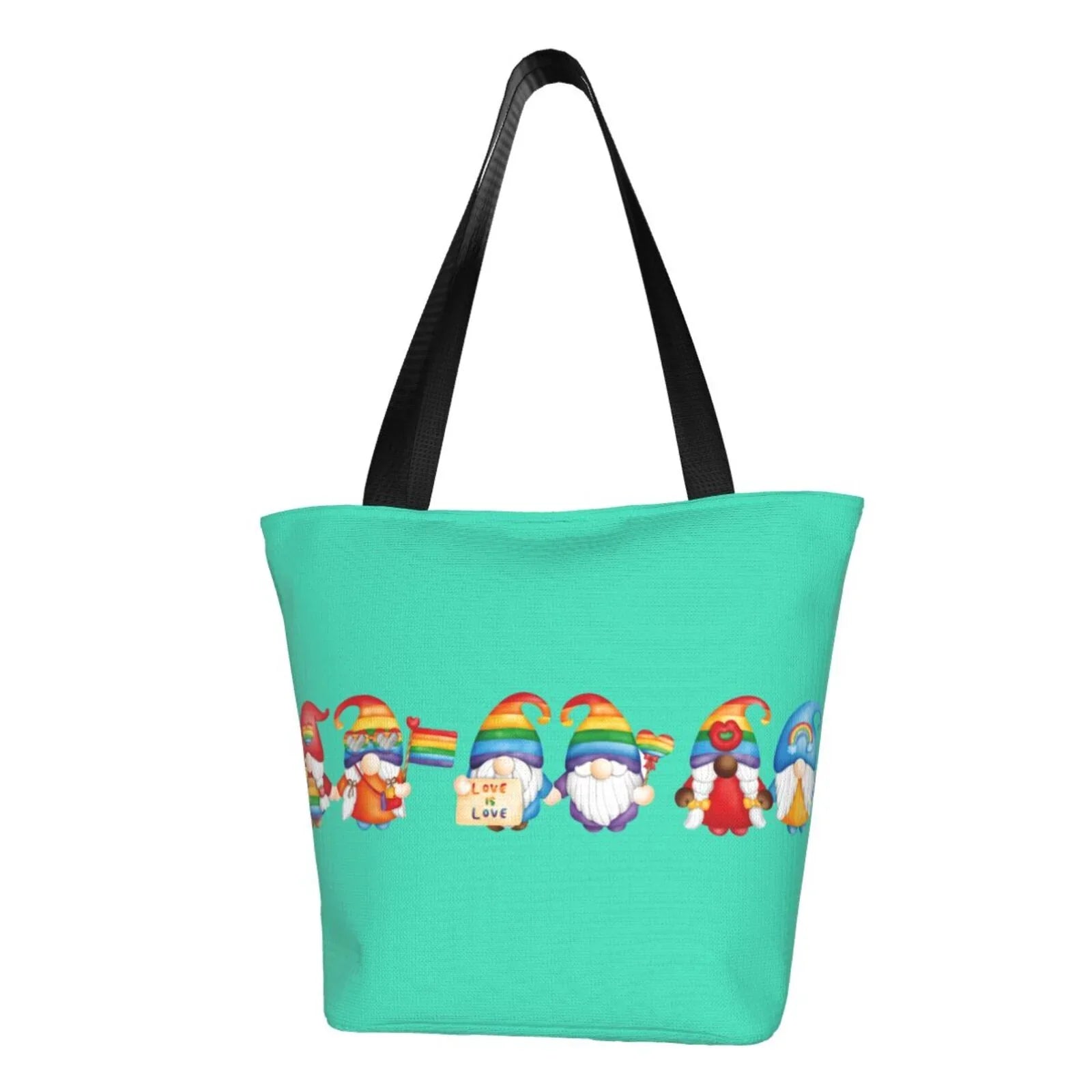 Lukts Lgbt Gnome Tote Bag,Shoulder Bag Gentlemen Hobos Handbags Large Capacity Shopping Bag