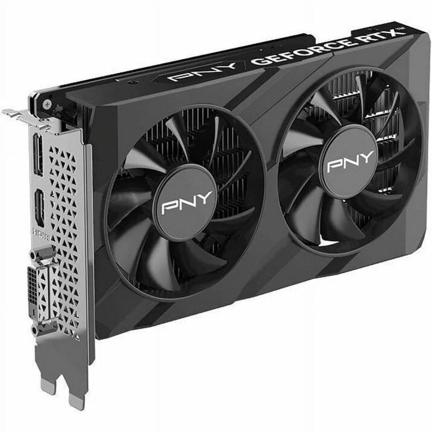 PNY NVIDIA GeForce RTX 3050 Graphic Card - 6 GB GDDR6 - 7680 x 4320 - 1.04 GHz Core - 1.47 GHz Boost Clock - 96 bit Bus Width - PCI Express 4.0 x8 - DisplayPort - 1 x DisplayPort - HDMI