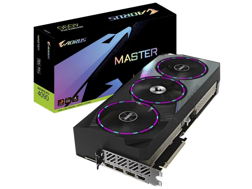 GIGABYTE AORUS GeForce RTX 4090 24GB GDDR6X PCI Express 4.0 x16 ATX Video Card GV-N4090AORUS M-24GD