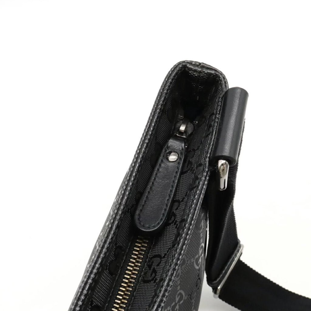 Pre-Owned GUCCI Gucci GG Imprime Crossbody Shoulder Bag PVC Leather Ebony 201446 (Good)